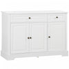 HOMCOM Buffet, Meuble de Cuisine Moderne 2 Tiroirs et etageres Reglables