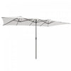 Costway Grand parasol de marche double face 15FT avec manivelle, ventilation, pour exterieur double