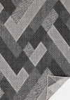 Carpette Brooke à motif de chevron recto verso pour l'extérieur - 7 pi 10 po x 11 pi 2 po