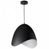 Grand luminaire suspendu Myra de Dainolite avec fini noir et 1 ampoule