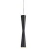 Luminaire suspendu Percita de Dainolite avec fini noir mat et ampoule à DEL de 5 W