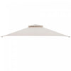 10’ X 12’ Patio Gazebo De Remplacement Couvercle Superieur A 2 Niveaux Canopy Cpai-84 Outdoor Beige