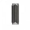 Grande applique murale Weslyn de Dainolite avec fini noir mat et 2 ampoules