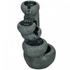 Outsunny Fontaine Exterieure A 5 Niveaux Cascade En Resine A Lumiere Led