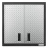 Armoire murale GearBox de série Premier de 30 po de Gladiator - bande de roulement argentée