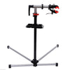 Homcom Pied D'atelier Velo Reparation Support Pied De Montage Pivotant 360Ḟ Hauteur Reglable Argent