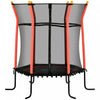 Soozier Mini trampoline pour enfants de 63\" pour interieur avec filet d'enceinte, poteau elastique epais rembourre, cadeau pour enfant de 3 a 10 ans, rouge