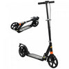 Qaba Trottinette Pliable Pour Enfants Avec 4 Hauteurs Reglables, Noir