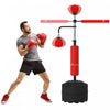 Soozier Sac De Frappe Avec 2 Balles De Vitesse, Barre Reflexe 360°, Rouge