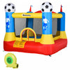Trampoline Gonflable Outsunny Chateau Gonflable Pour Enfants Avec Gonfleur Pour Enfants De 3 A 12 Ans Conception De Terrain De Football 7,4 'x 7,2' X 6,4'