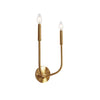 Applique murale Eleanor de Dainolite avec fini laiton antique et 2 ampoules