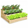 Jardin Surelevee A 3 Niveaux, 121 X 121 X 56 Cm Kit De Jardinieres De Culture De Fruits Et D'herbes Aromatiques Et De Fleurs, Jardiniere Surelevee A Plusieurs Niveaux En Plein Air, Jardiniere En Bois De Sapin Sans Fond Pour Jardin, Cour, Pelouse, Serre