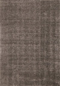 Carpette à poil long Brooklyn taupe foncé - 5 pi 3 po x 7 pi 7 po