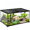 Terrarium De Reptiles En Verre Avec Thermometre Bassin D'eau