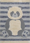 Carpette à motif de panda pour enfants - 5 pi 3 po x 7 pi 7 po
