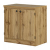 Petite armoire décorative Morgan à 2 portes - chêne nordique