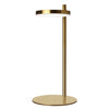 Lampe de table Fia de Dainolite avec fini laiton vieilli et 1 ampoule à DEL