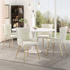 Ensemble de salle a manger moderne Sophia 5 pieces avec table et chaises, beige