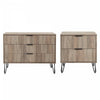 Ensemble moderne Dumbo 2 pieces de commode en gris rustique