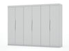 Armoire-penderie contemporaine moderne Mulberry 13 pieces en blanc