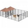 PawHut Niche d'exterieur pour chiens avec 2 pieces