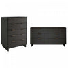 Ensemble de commode 2 pieces Granville Modern en gris charbon