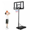 Support De Panier De Basket-ball Portable De Marque Costway Hauteur Reglable Avec Roues Arriere Incassables