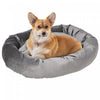 Pawhut Lit Pour Animaux De Compagnie Panier Pour Chien Orthopedique Rembourrage En Coton Pp Avec Housse Lavable Amovible Grand Confort 32\" X 22.75\" X 7\" Gris Fonce