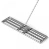 Costway Pelouse Nivelant Rake 42 \"x 10\" Outil De Pelouse De Niveau Pour Jardin Arriere-cour/pelouse Argent