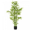 HOMCOM Bambou artificiel de 1,5 m en pot, fausse plante d'interieur