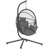 Fauteuil suspendu Outsunny avec coussin epais, chaise hamac, gris