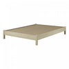 Grand lit plateforme Step One Essential - chêne blanchi