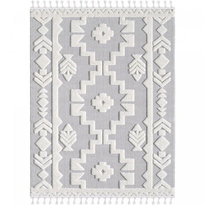 Quinto Tres Moroccan Shag Area Rug - 7'7" x 10'|Carpette à poil long Quinto Tres Moroccan - 7 pi 7 po x 10 pi