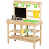 Cuisine en boue en bois Qaba pour enfants avec ustensiles de cuisine et outils de jardin