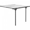 Outsunny Pergola Exterieure A Toit Rigide En Polycarbonate Gazebo Gris