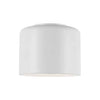 Plafonnier affleuré Emilia de Dainolite avec abat-jour blanc mat et 1 ampoule