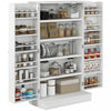 HOMCOM Armoire de rangement avec etageres a 5 niveaux, 12 etageres a epices