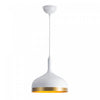 Luminaire suspendu de la collection Dash de 12 po - blanc et doré