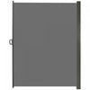 Outsunny 118\"x79\" Auvent Lateral Retractable Ecran D'intimite Pliable, Gris