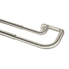 Tringle à rideaux coupe-lumière extensible double Twilight de Umbra nickel mat de 3/4 po - 66 po à 144 po