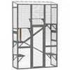 Grand Enclos Exterieur Catio pour 2-3 Chatons, Gris