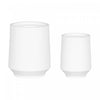 Ensemble 2 cache-pots Dalya - blanc