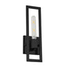 Applique murale Wisteria de Dainolite avec fini noir mat et 1 ampoule