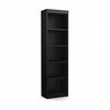 Bibliothèque étroite Axess à 5 tablettes - noir solide