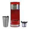 Cafetière Kenmore à portion individuelle avec tasse de voyage - rouge - KKCMKCM-R