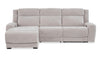Sofa sectionnel de gauche à inclinaison électrique Legacy de Shaquille O’Neal Home 3 pièces avec confort Shaq-o-pedic - gris