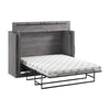 Armoire-lit double Pur de Bestar de 69 po (L) avec matelas - gris écor