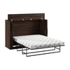 Armoire-lit double Pur de Bestar de 69 po (L) avec matelas - noyer noir