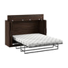 Armoire-grand lit Pur de Bestar de 75 po (L) avec matelas – noyer noir