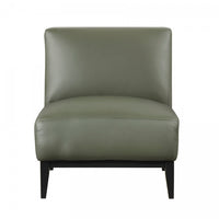 Fauteuil D'appoint Murdock En Cuir Vert